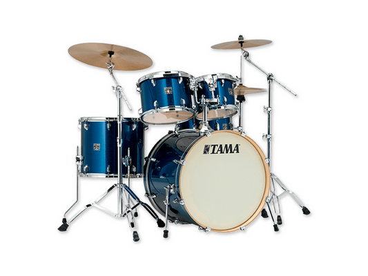 BATERÍA TAMA SUPERSTAR CLASSIC MAPLE DE 5 PZAS. AZUL BRILLANTE CON ATRILES
