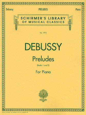 ALBUM CLAUDE DEBUSSY, Preludios – Libros 1 y 2 Piano Solo