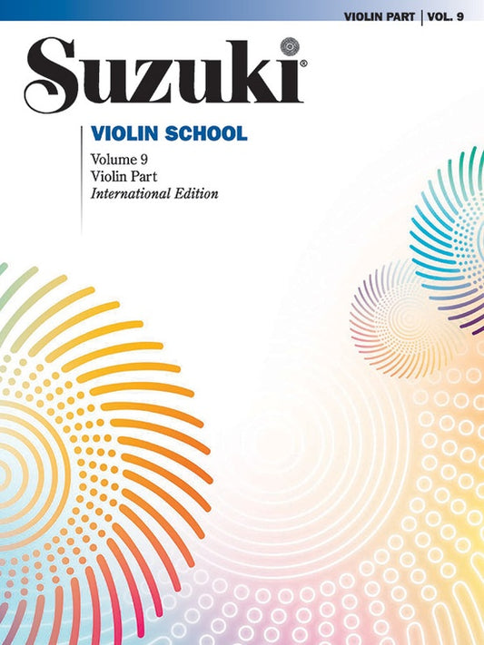 METODO SUZUKI VIOLIN SCHOOL,  VIOLIN PART VOL.9 INTERNACIONAL EDITION