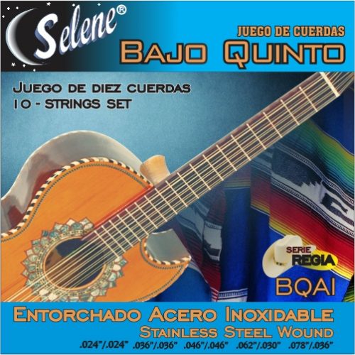 ENCORDADURA SELENE BAJO QUINTO. BQAI ENTORCHADO ACERI INOXIDABLE