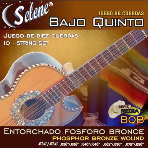 ENCORDADURA SELENE BAJO QUINTO. BQB ENTORCHADO FOSFOROBRONCE
