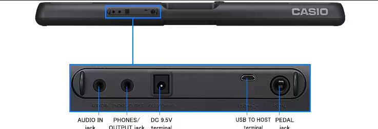 TECLADO ELECTRONICO CASIO "CASIOTONE" ESTUDIANTE CT-S300