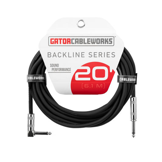 CABLE GATOR CABLEWORKS BLACKLINE SERIES INSTRUMENTO 20", 6.1M. RA