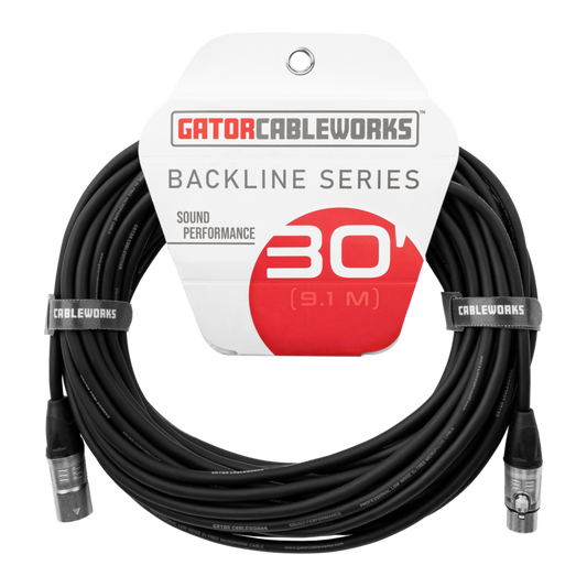CABLE GATOR CABLEWORKS DE MICROFONO XLR-XLR 30", 9.1M