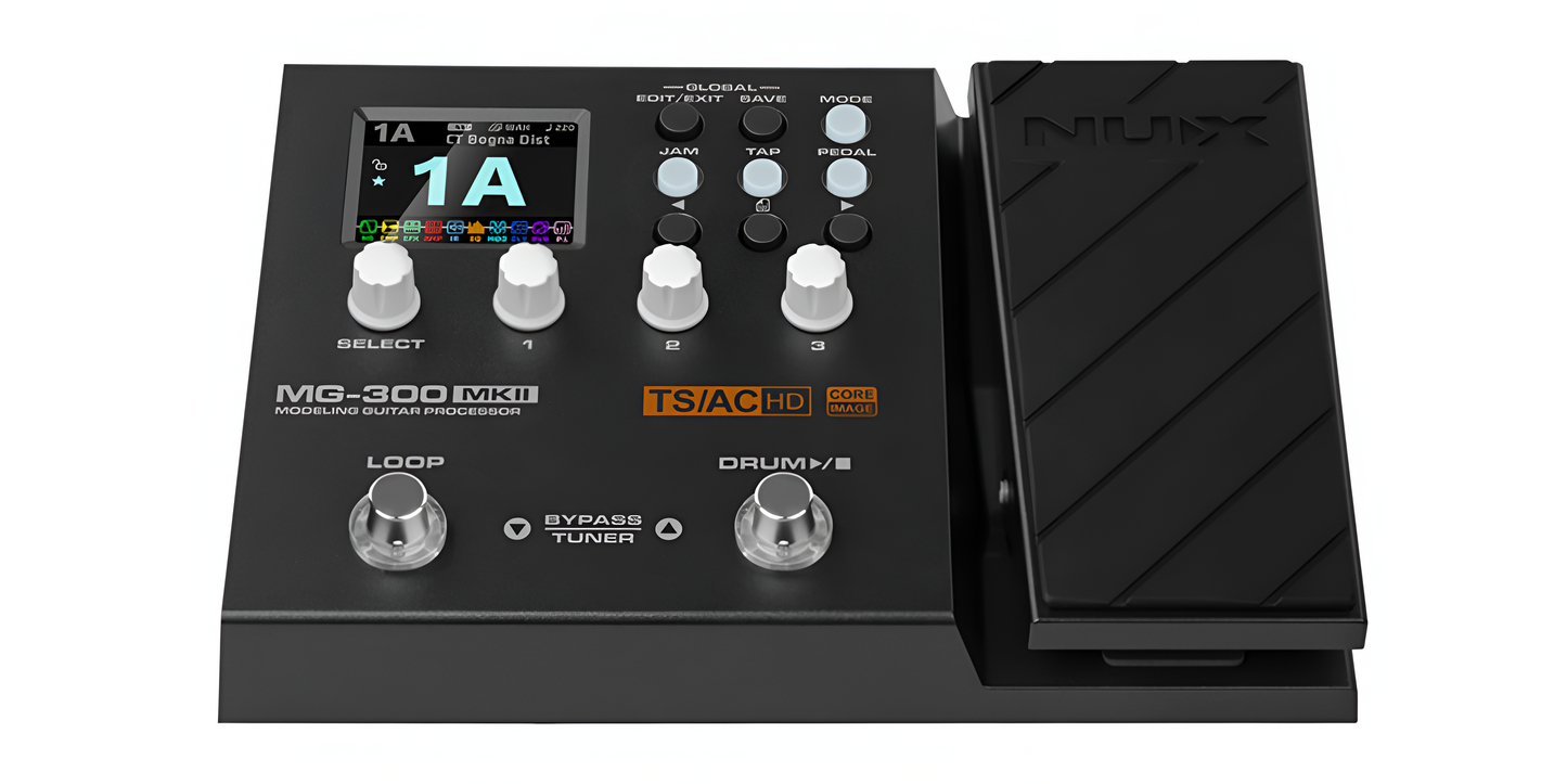 PROCESADOR EFECTOS NUX P/GUITARRA MOD. MG-300 MKII