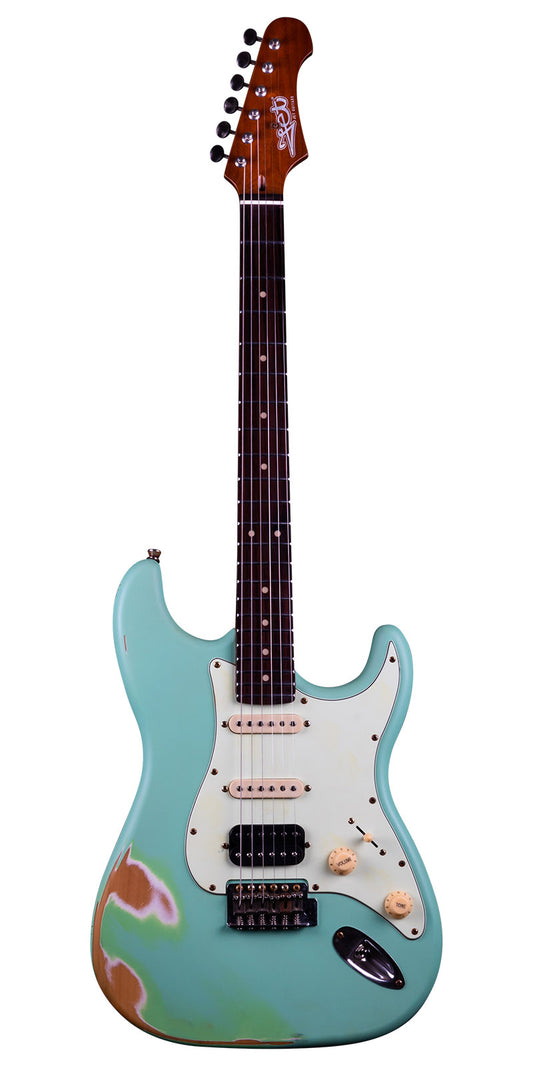 GUITARRA ELECTRICA JET GUITARS STRATOCASTER MOD:JS400 RELIC VERDE