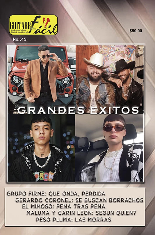 REVISTA GUITARRA FACIL #515 GRANDES EXITOS REGIONAL MEXICANO