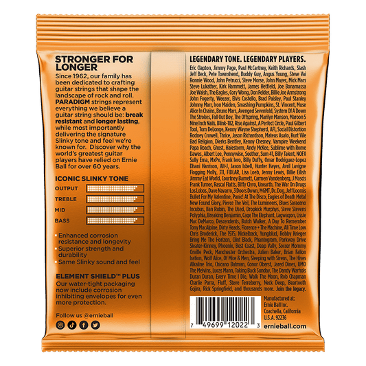 ENCORDADURA ERNIE-BALL Slinky Paradigm Cuerdas de Guitarra Eléctrica0.09-0.46 2022