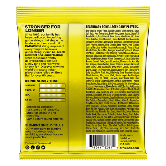 ENCORDADURA ERNIE-BALL Slinky Paradigm Cuerdas de Guitarra Eléctrica0.011-0.54 2027