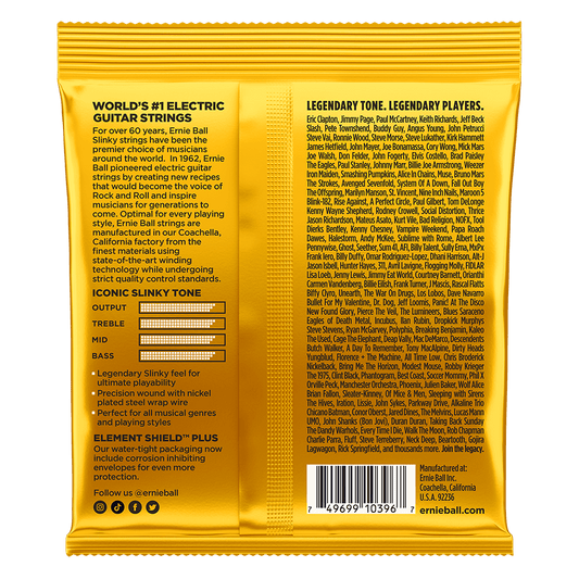 ENCORDADURA ERNIE-BALL GUITARRA ELECTRICA NICKEL WOUND 0.10-0.54 2216