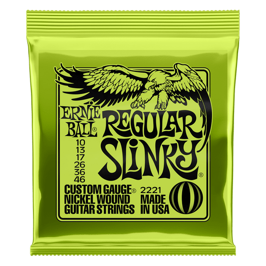 ENCORDADURA ERNIE-BALL GUITARRA ELECTRICA NICKEL WOUND 0.10-0.46 2221