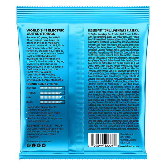 ENCORDADURA ERNIE-BALL GUITARRA ELECTRICA NICKEL WOUND 0.08-0.38 2225