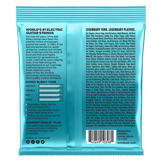 ENCORDADURA ERNIE-BALL GUITARRA ELECTRICA NICKEL WOUND 0.08.5-0.40 2228