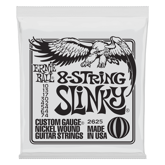 ENCORDADURA ERNIE-BALL Slinky Paradigm 8 Cuerdas Guitarra Eléctrica 0.010-0.74 2625
