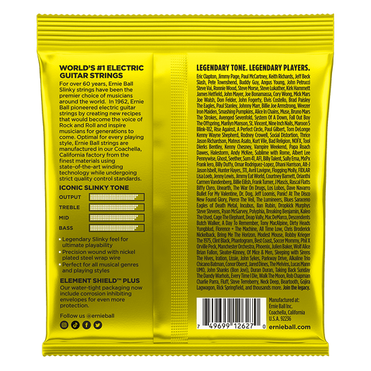 ENCORDADURA ERNIE-BALL GUITARRA ELECTRICA NICKEL WOUND 0.11-0.54 2627