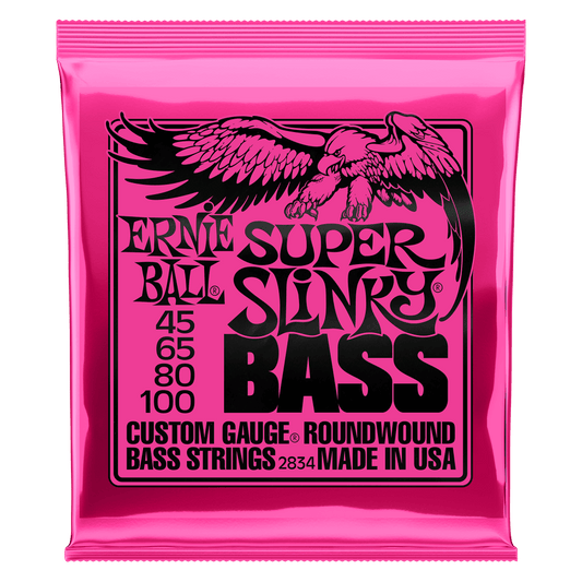 ENCORDADURA ERNIE-BALL bajo eléctrico 4cds Slinky Nickel SUPER 45-100 2834