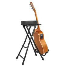 BANCO PARA GUITARRISTA C.S.M. CON SOPORTE PARA GUITARRA