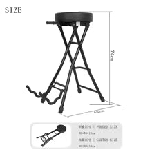 BANCO PARA GUITARRISTA C.S.M. CON SOPORTE PARA GUITARRA