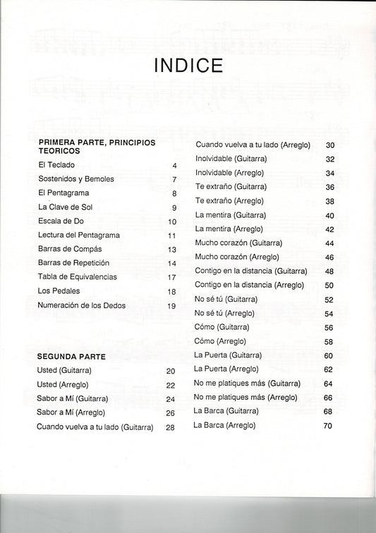 ALBUM BOLEROS PARA TECLADO VOL1  PROF.JORGE ARIAS  MUNDO AMERICA