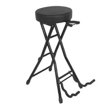 BANCO PARA GUITARRISTA C.S.M. CON SOPORTE PARA GUITARRA