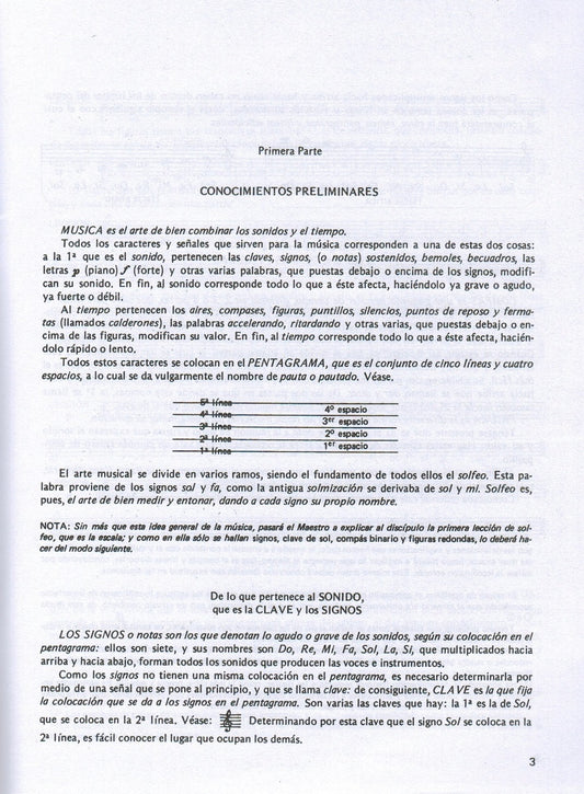 METODO COMPLETO DE SOLFEO, PRIMERA PARTE D. HILARION ESLAVA. EDITAPSOL
