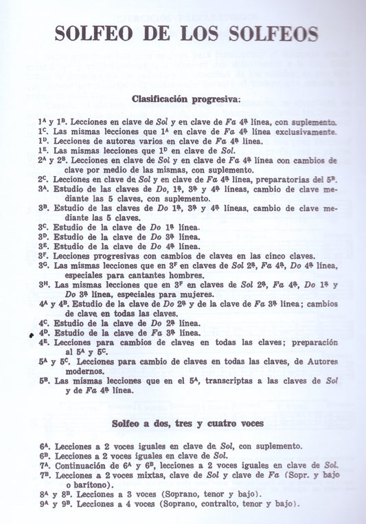 METODO SOLFEO DE LOS SOLFEOS, LEMOINE Y CARULLI. VOL.1A EDITAPSOL