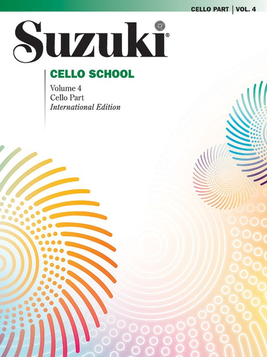 METODO SUZUKI CELLO SCHOOL, CELLO PART VOL.4 INTERNACIONAL EDITION