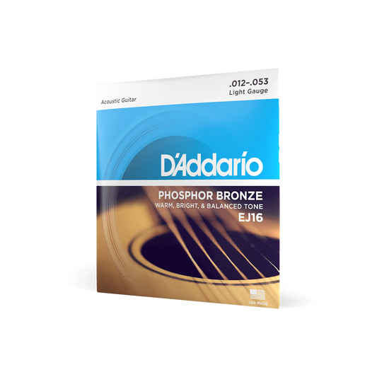 ENCORDADURA D´ADARIO PHOSPHOR BRONZE .012-.053. EJ16