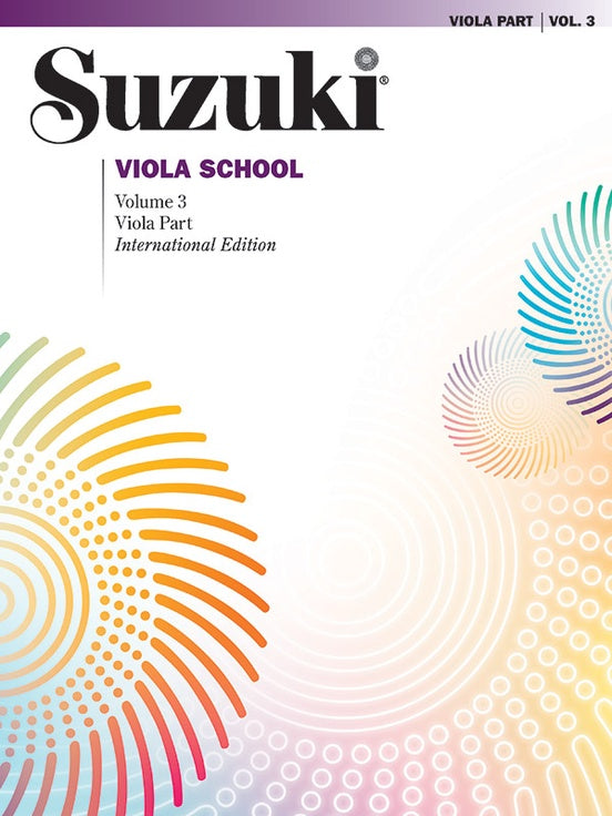 METODO SUZUKI VIOLA SCHOOL, VIOLA PART VOL.3 INTERNACIONAL EDITION