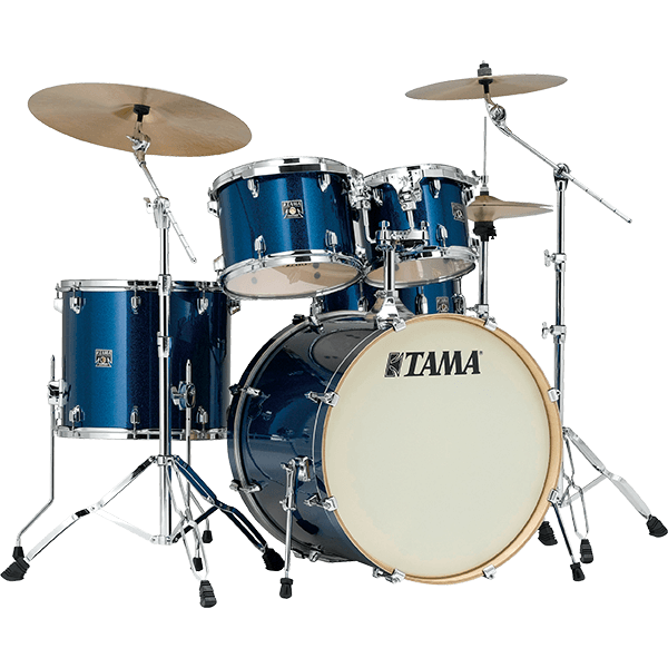 BATERÍA TAMA SUPERSTAR CLASSIC MAPLE DE 5 PZAS. AZUL BRILLANTE CON ATRILES